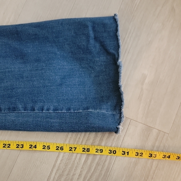 SPANX Blue Flare Pull On Denim Jeans - Picture 10 of 11